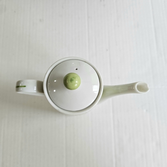 Taste Setter By Amm Green With Envy Teapot Set 3 Piece Green White Check - Picture 7 of 16